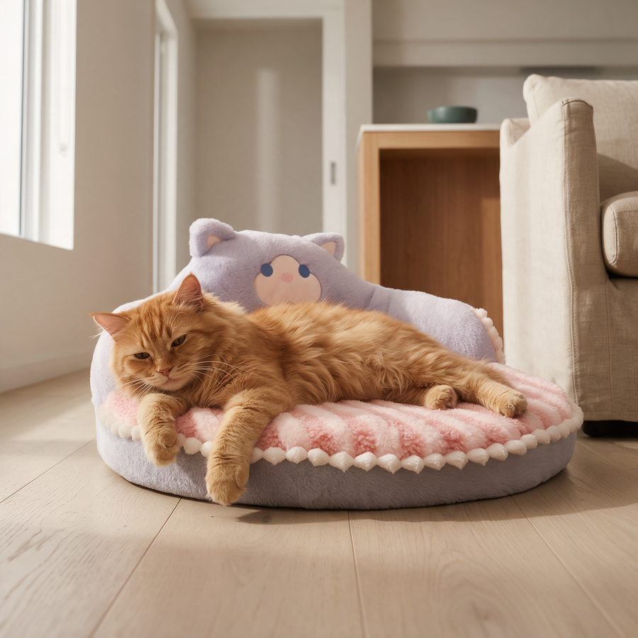 The Pillow — Round Cat Bed — Enough edge to feel defined