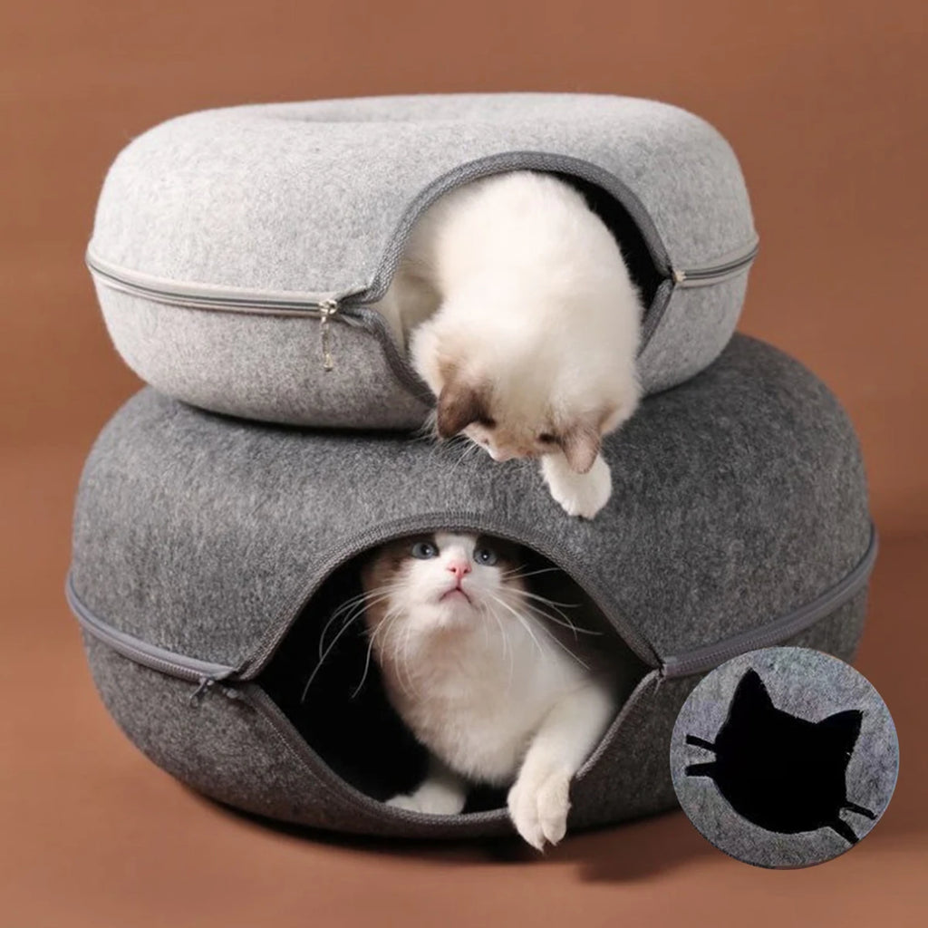 The Tunnel — Felt Cat Bed & Tunnel