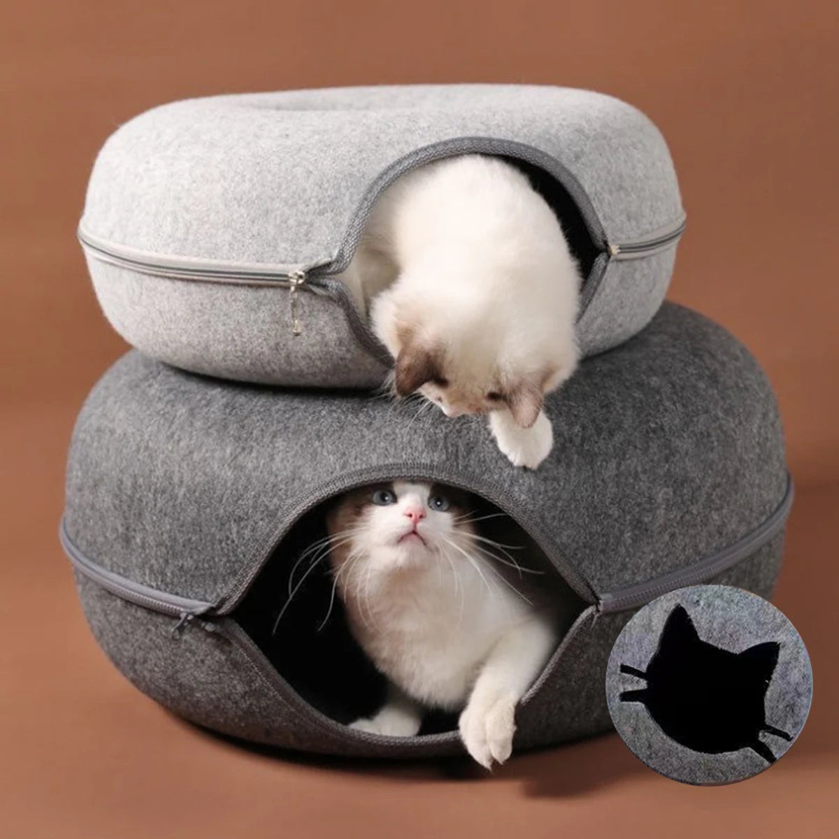 The Tunnel — Felt Cat Bed & Tunnel