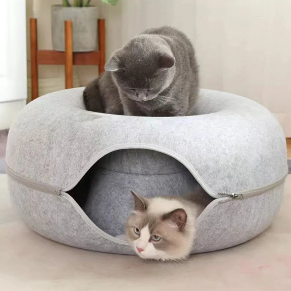 The Tunnel — Felt Cat Bed & Tunnel