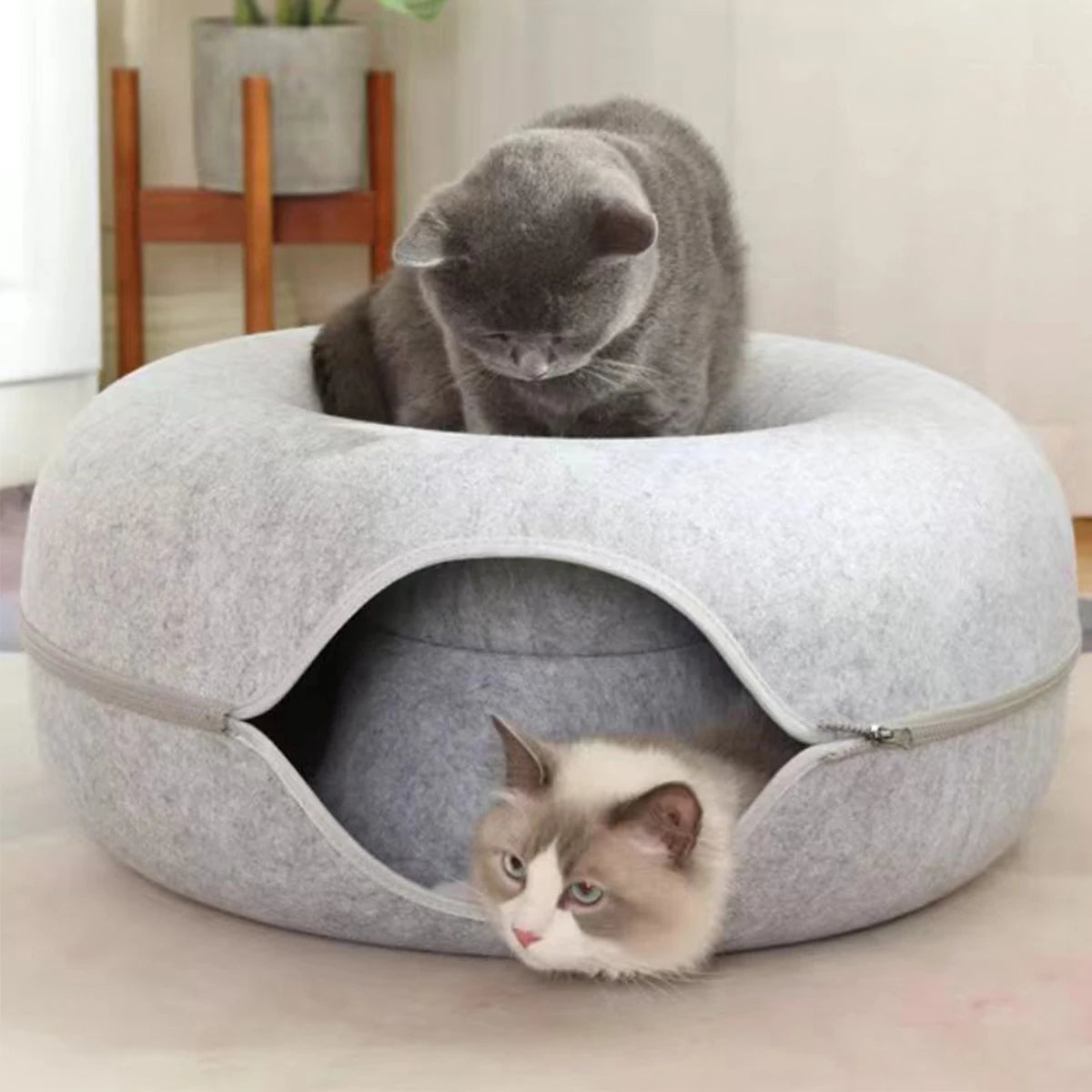 The Tunnel — Felt Cat Bed & Tunnel