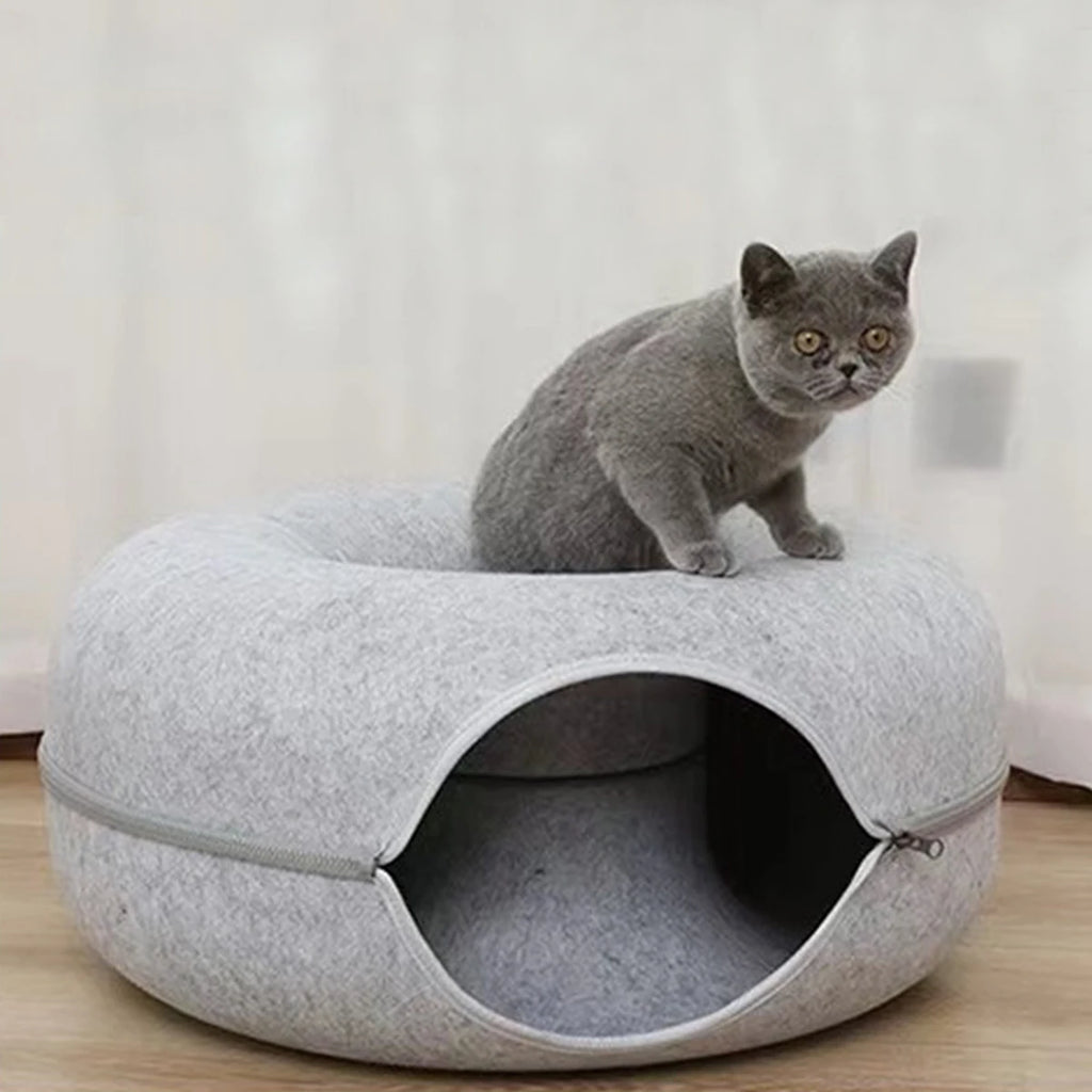 The Tunnel — Felt Cat Bed & Tunnel