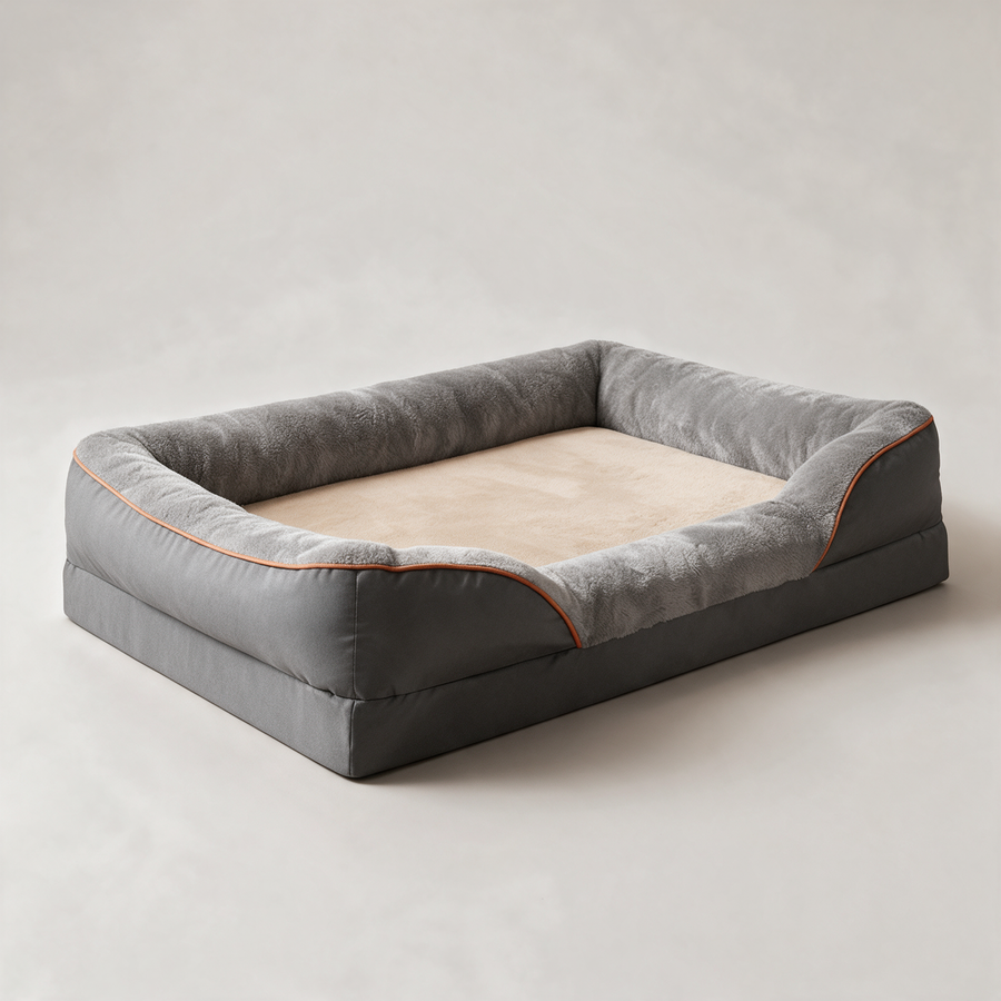 The Hollow — Orthopedic Bolster Dog Bed — Level under weight