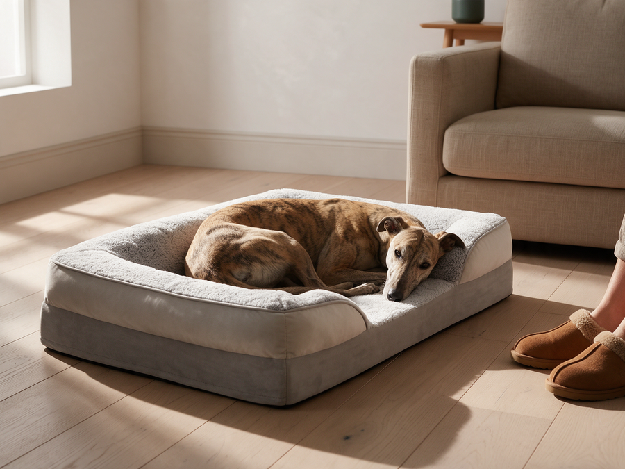 The Ridge — Orthopedic Sofa Dog Bed — Something to lean on, on three sides
