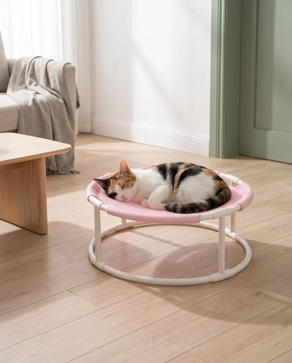 The Perch elevated cat hammock in an Australian home