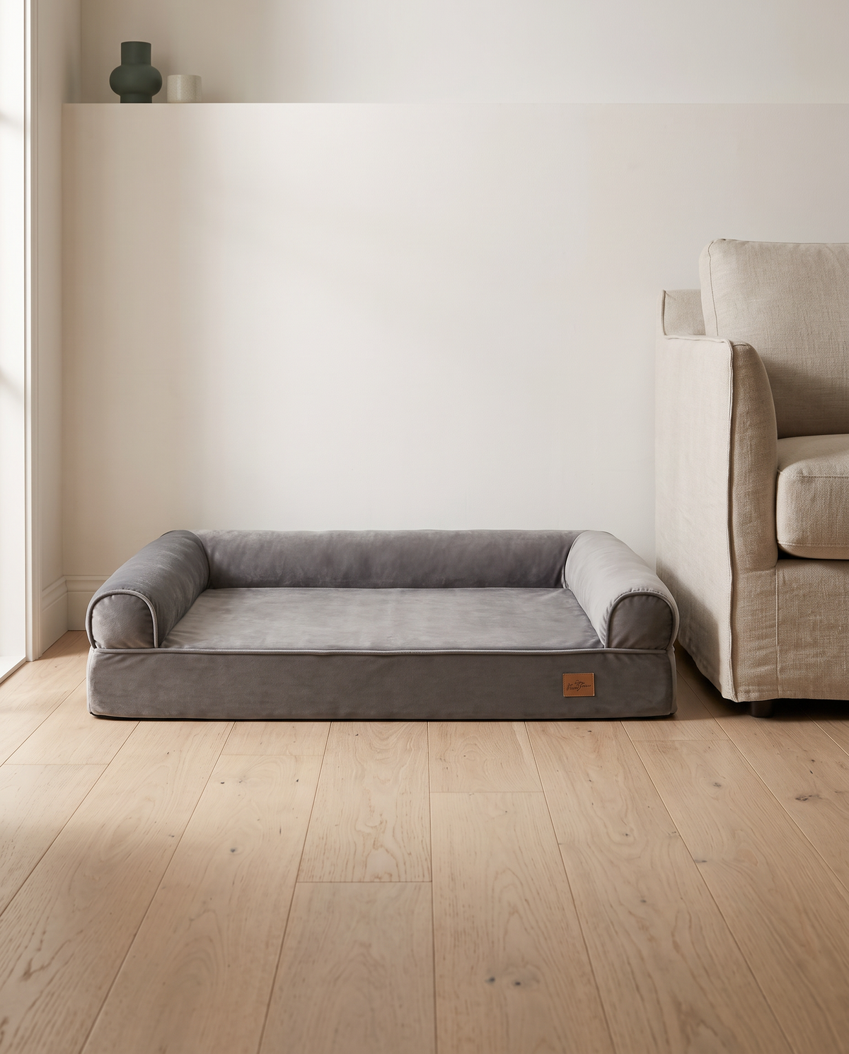 The Burrow calming orthopedic sofa bed in an Australian living room