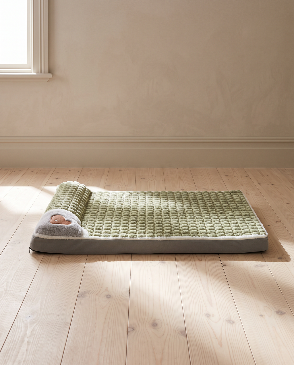The Flat orthopedic dog bed in an Australian living room