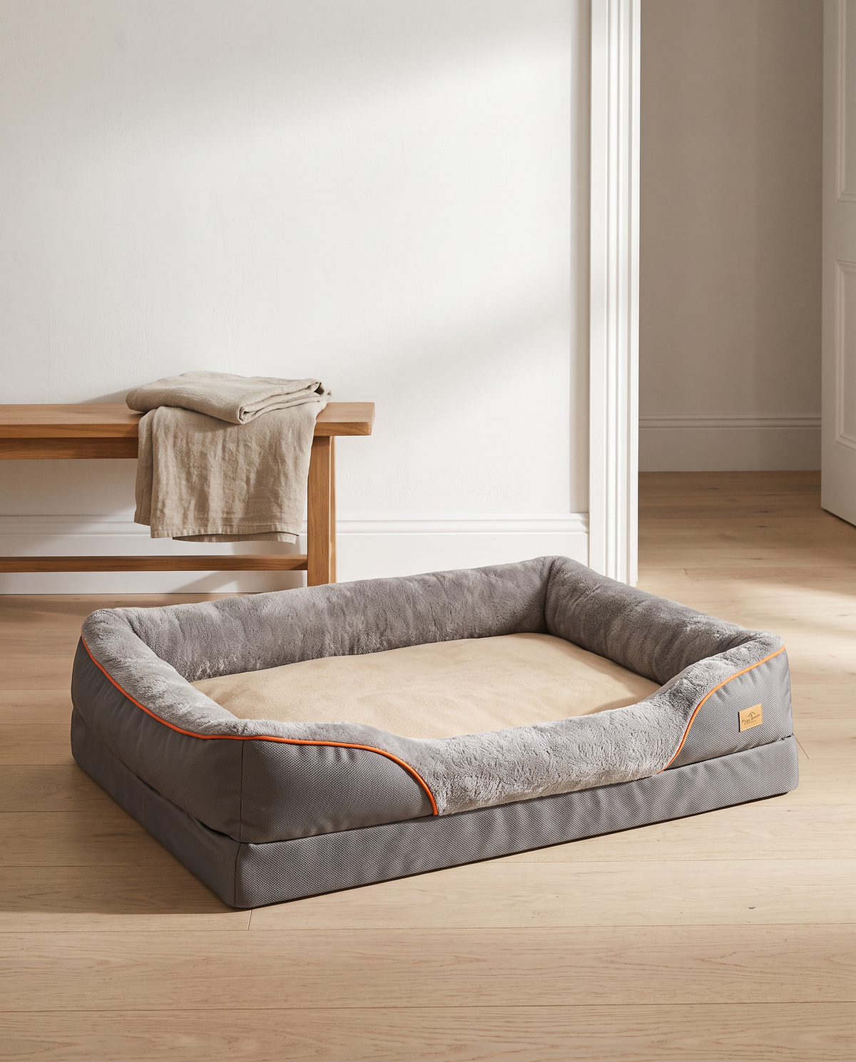 The Hollow orthopedic dog bed in an Australian living room