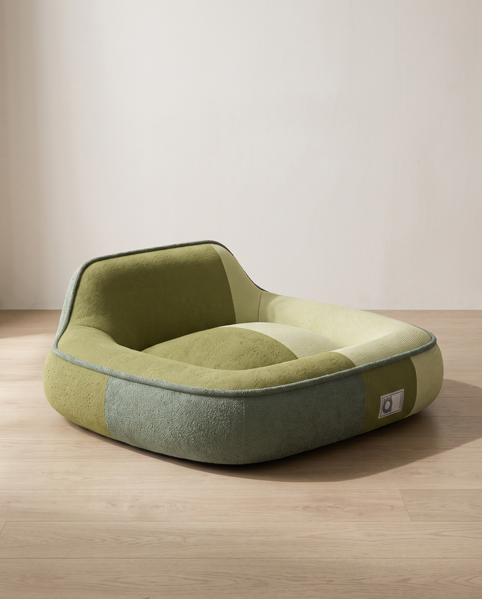 The Plain orthopedic dog bed in an Australian living room
